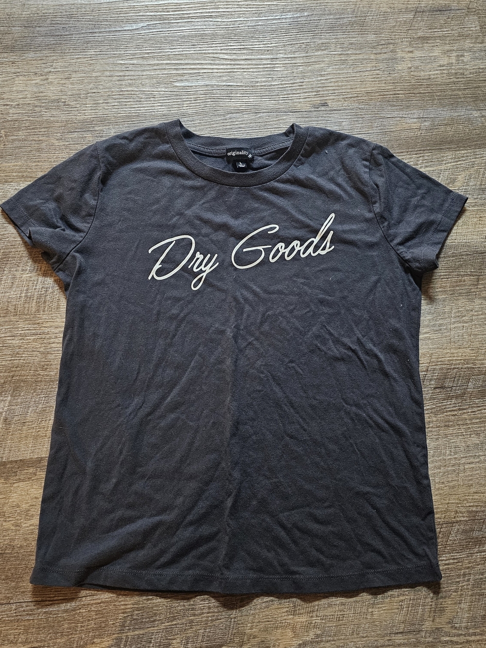 Dry Goods Graphic Tee in Black